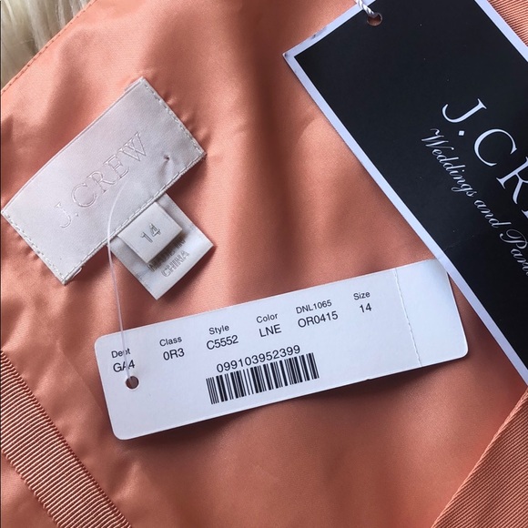 J Crew NWT Mae dress in pretty peach 🍑 color 😍 - Picture 5 of 8